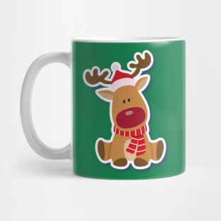 Christmas Moose / Reindeer / Elk / Rudolph Mug